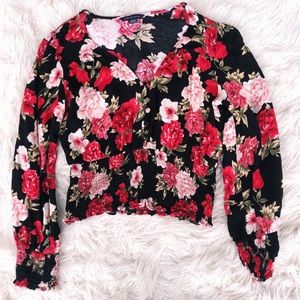 American eagle floral blouse
